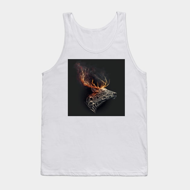 Stag Wisps 01 Tank Top by thewandswant